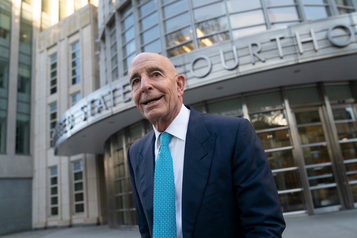 Tom Barrack leaves Brooklyn Federal Court on Nov. 2, 2022.