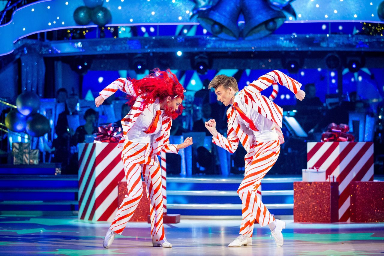 Joe Sugg with dance partner Dianne Buswell
