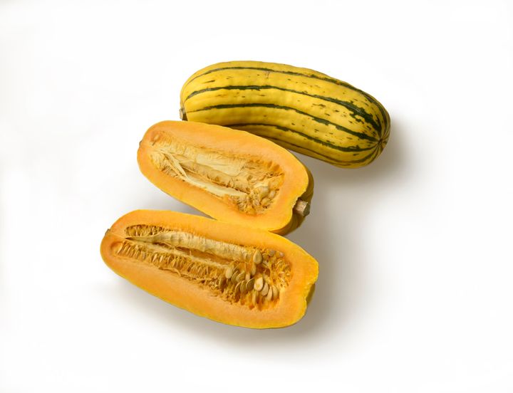 Delicata squash is an excellent option if you want to leave the skin on.