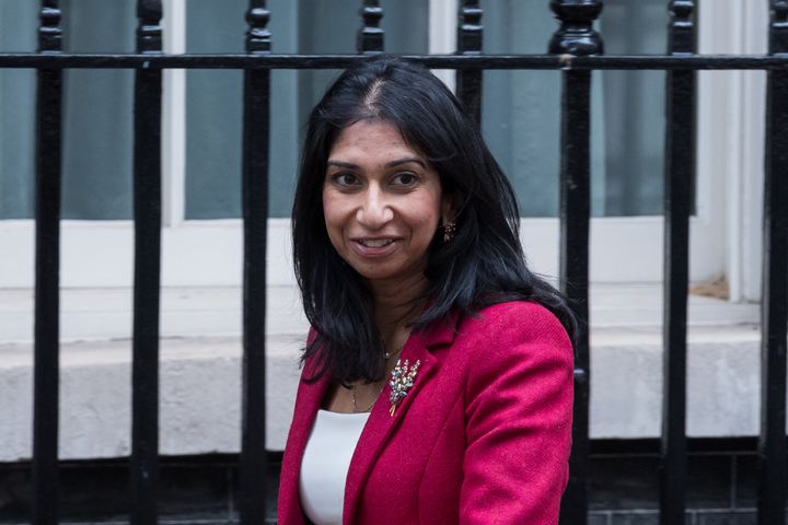 Suella Braverman claimed the UK was suffering an “invasion” over the numbers of migrants trying to reach the country.