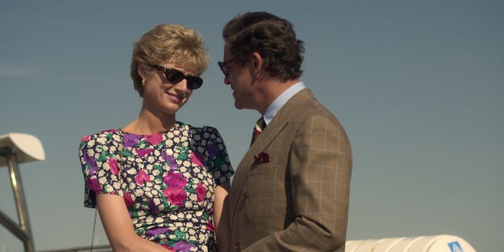 Elizabeth Debicki and Dominic West as Princess Diana and Prince Charles