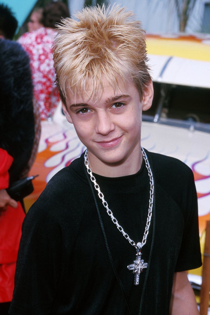 Aaron Carter in 2000 at the Teen Choice Awards.