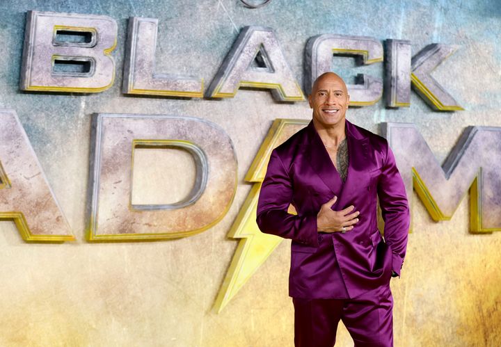 Dwayne Johnson attends the UK Premiere of "Black Adam."