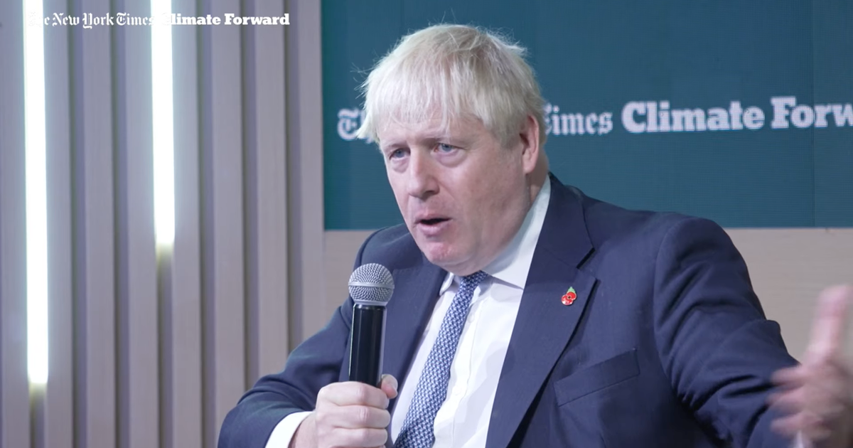 Boris Johnson Heaps Pressure On Rishi Sunak At Climate Conference ...