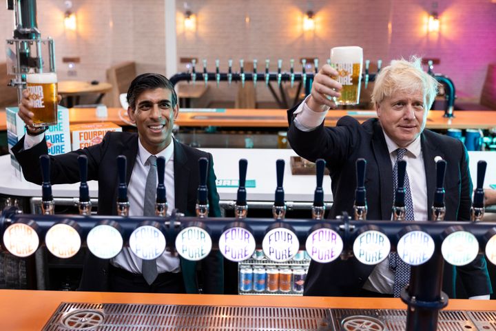Boris Johnson and Rishi Sunak.