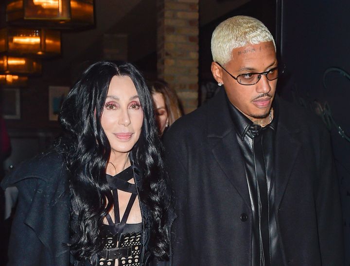 Cher and Alexander Edwards are seen on November 02, 2022 in Los Angeles.