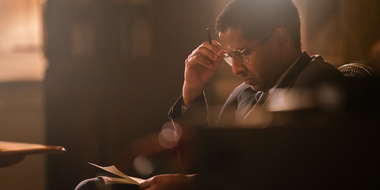 Prasanna Puwanarajah as Martin Bashir in Season 5 of Netflix's "The Crown."