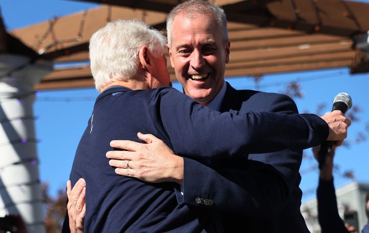 Former President Bill Clinton rallied to help Rep. Sean Maloney (D-N.Y.) win reelection. 
