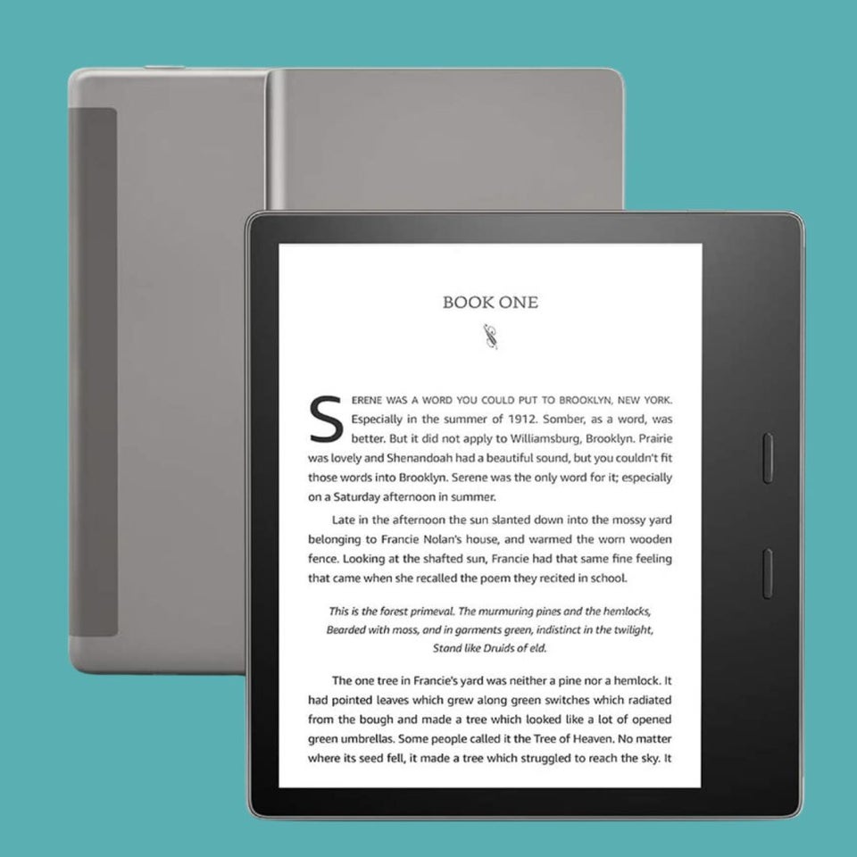 A large display Kindle Oasis