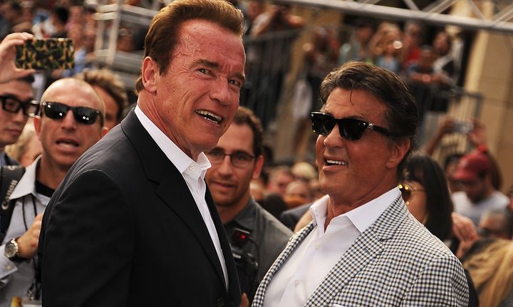 Actors Arnold Schwarzenegger and Sylvester Stallone are pals today, but that wasn't always the case.