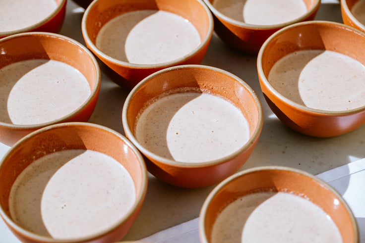 Hazelnut flour atole at Cafe Ohlone.