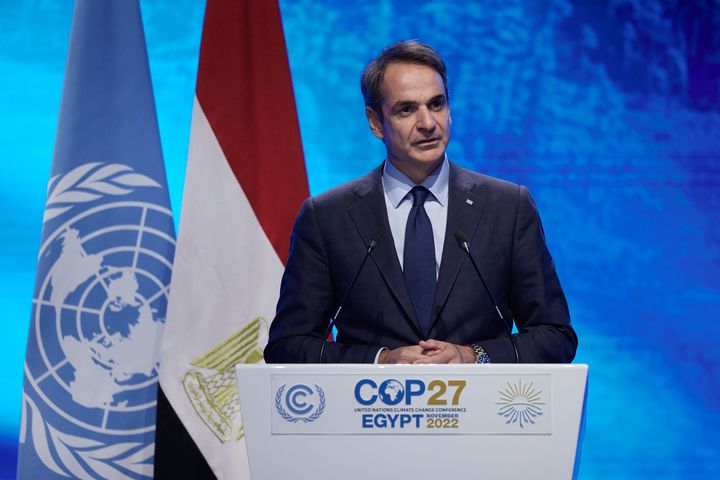 Ο Πρωθυπουργός Κυριάκος Μητσοτάκης στην Διεθνή Διάσκεψη για το κλίμα COP27 στο Σαρμ Ελ Σέιχ της Αιγύπτου, Τρίτη 8 Νοεμβρίου 2022. (ΔΗΜΗΤΡΗΣ ΠΑΠΑΜΗΤΣΟΣ/ΓΡΑΦΕΙΟ ΤΥΠΟΥ ΠΡΩΘΥΠΟΥΡΓΟΥ/EUROKINISSI)