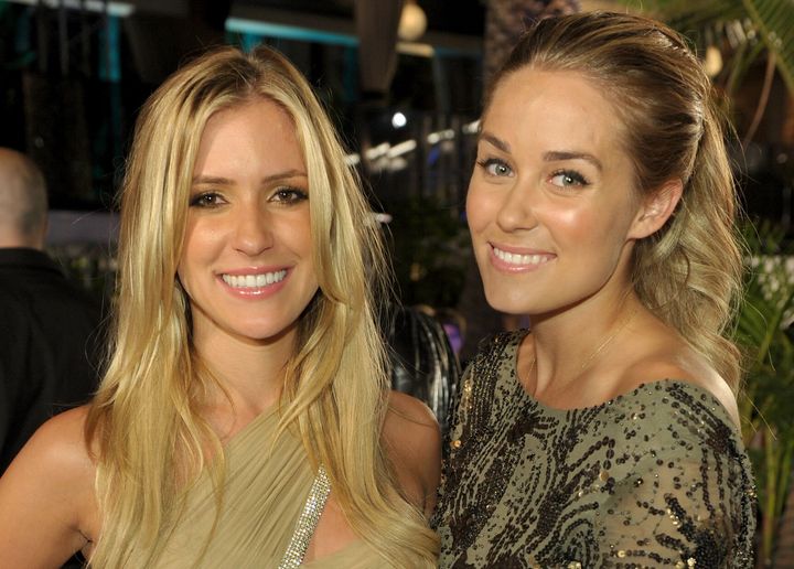 Kristin Cavallari (left) and Lauren Conrad attend MTV's "The Hills Live: A Hollywood Ending" in 2010.