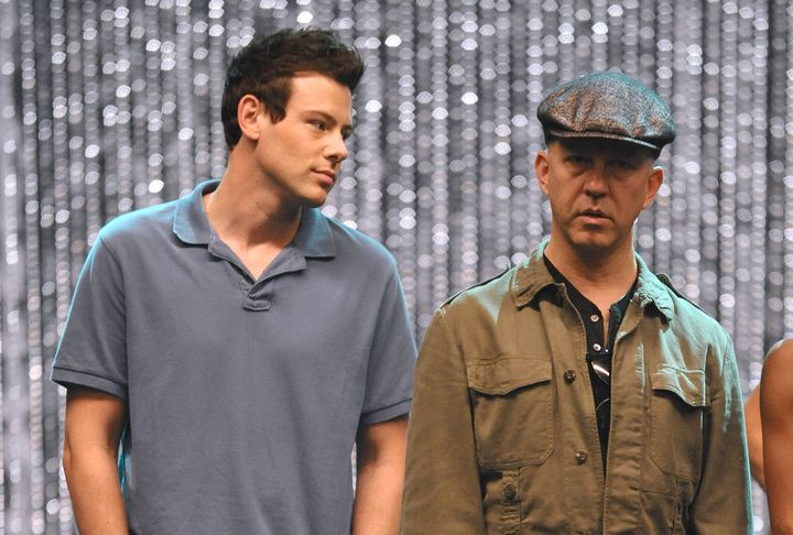 Cory Monteith (left) and Ryan Murphy in 2011. 