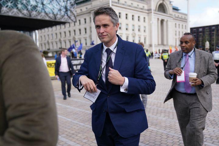Gavin Williamson arriving for the Conservative Party annual conference at the International Convention Centre in Birmingham.
