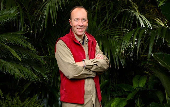 Matt Hancock in his official I'm A Celebrity publicity photo