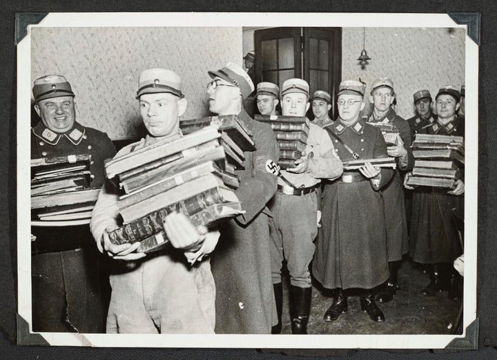 The photos were taken by Nazi photographers during the pogrom in the city of Nuremberg and the nearby town of Fuerth. 