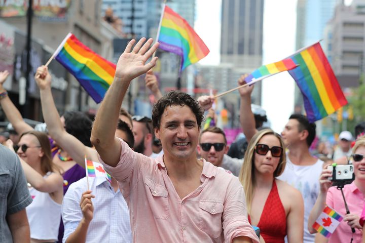In 2016, Trudeau made history as Canada's first prime minister to take part in Toronto's Pride parade. 