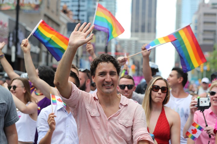In 2016, Trudeau made history as Canada's first prime minister to take part in Toronto's Pride parade.