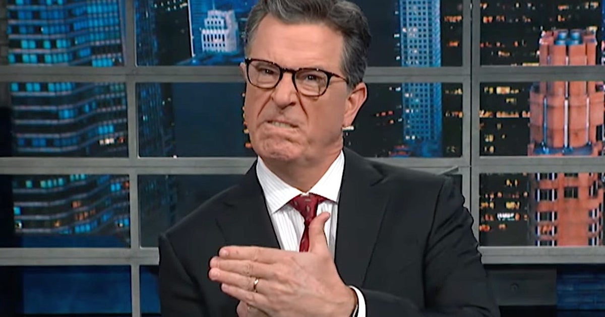 Colbert Finger Stephen Colbert Offers Crude ‘Single Digit’ To GOP After Trump Midterm ...