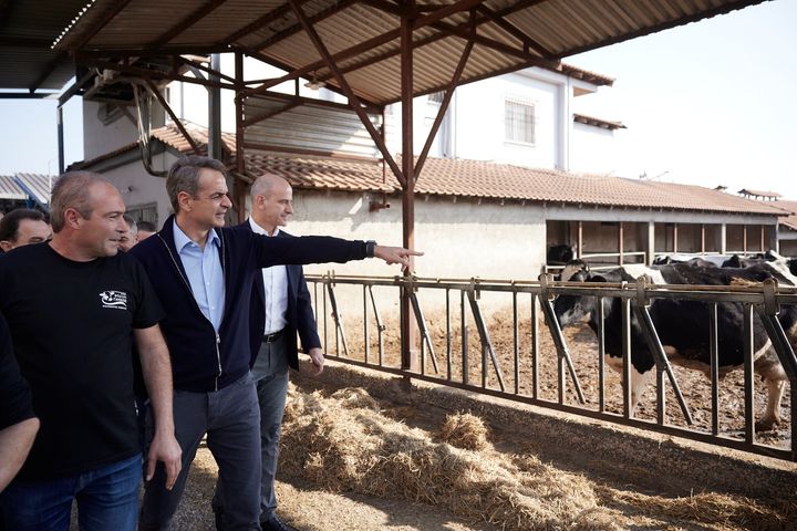 Ο πρωθυπουργός επισκέφθηκε κτηνοτροφική μονάδα στην Πιερία