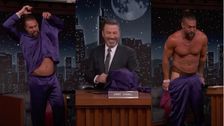 

    Jason Momoa Gives Jimmy Kimmel Exactly What He Asked For With Mid-Interview Strip

