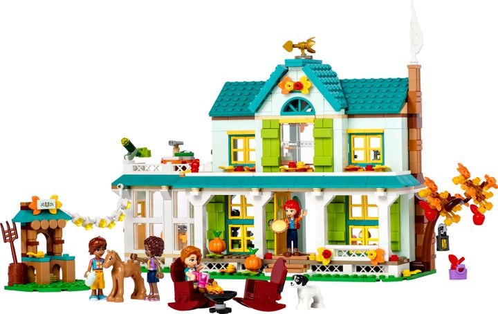 ジェンダーニュートラルなカラーのブロックで構成された、「レゴ®フレンズ オータムズハウス」