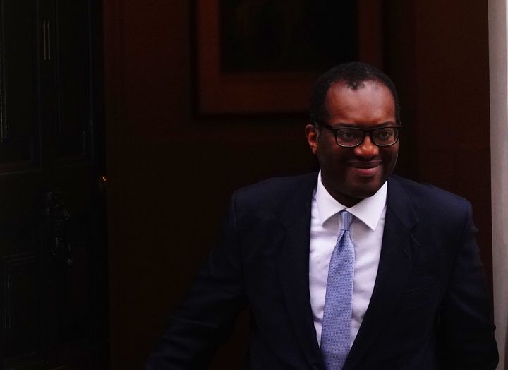 Outgoing Chancellor of the Exchequer Kwasi Kwarteng leaves 11 Downing Street, London, after he accepted Prime Minister Liz Truss' request he "stand aside" as Chancellor, paying the price for the chaos unleashed by his mini-budget. Picture date: Friday October 14, 2022.