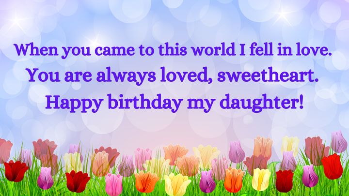 Birthday wishes for daughter!