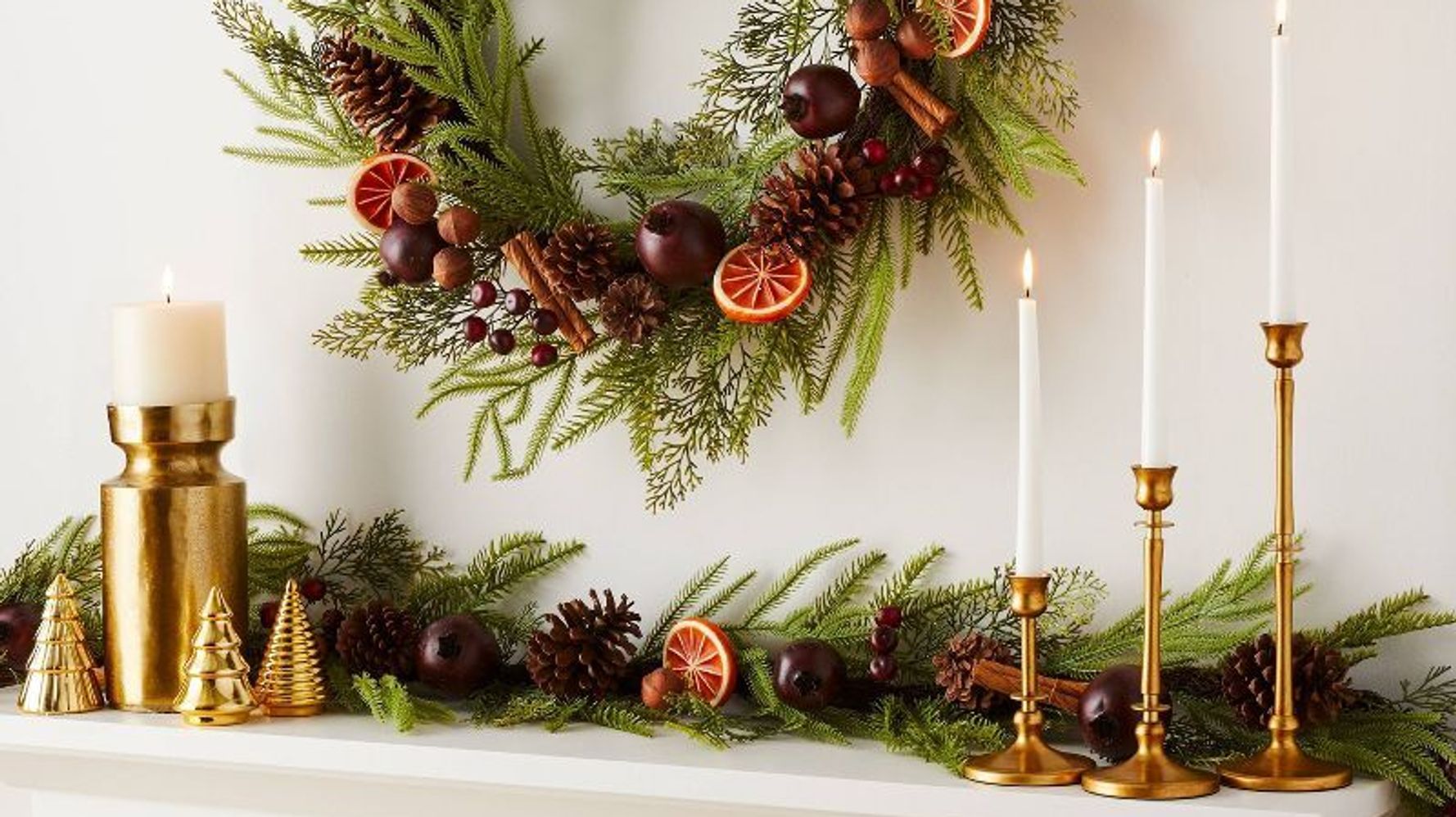 Red Wood Bead Cranberry Garland - World Market