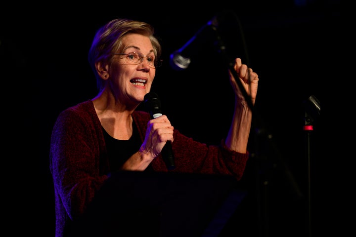 Sen. Elizabeth Warren (D-Mass.) at an October campaign rally for gubernatorial candidate Tina Kotek.