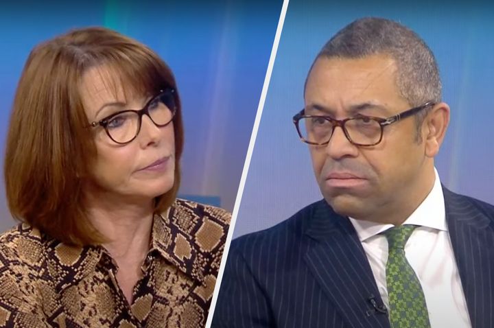 Kay Burley clashed with foreign secretary James Cleverly over UK "pull factors" for refugees