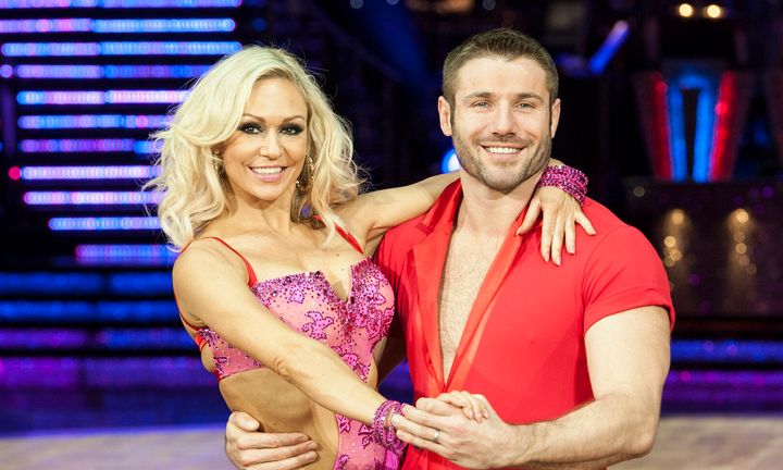 Kristina Rihanoff and Ben Cohen on the Strictly tour in 2014