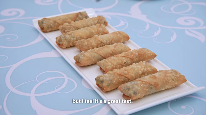 Leith's example of "spring rolls."