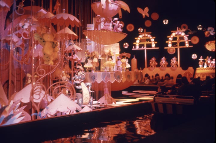 Disneyland's 'It's A Small World' Ride Now Includes Dolls In Wheelchairs 4 The original "It's a Small World" attraction made its debut at the 1964 New York World’s Fair before being relocated to Disneyland.
