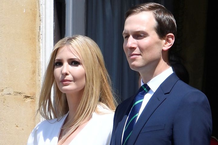 Ivanka Trump (left) and husband Jared Kushner (right) served as senior White House advisers to Donald Trump.