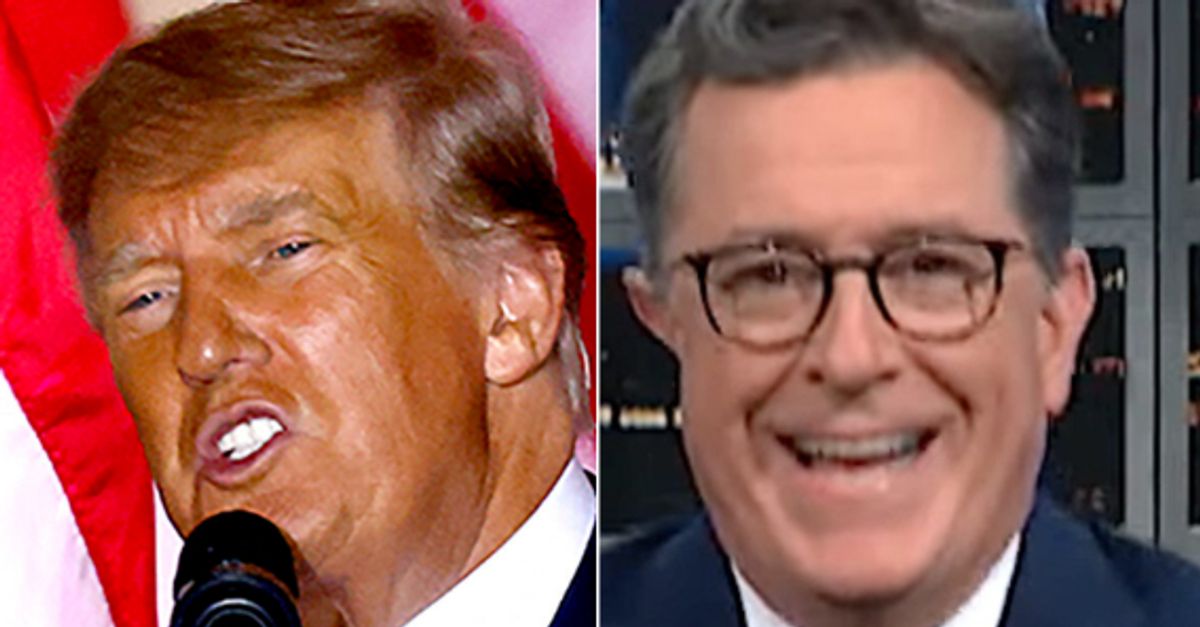Stephen Colbert brûle Trump avec une réponse en 8 mots à sa question de campagne