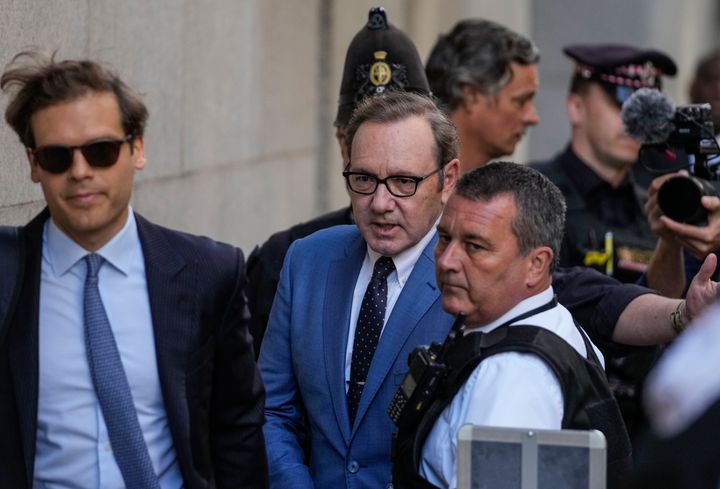 Actor Kevin Spacey, seen in July, will be charged with seven further sex offenses, all against one man, Britain’s Crown Prosecution said Wednesday.