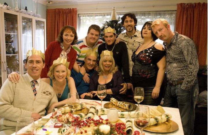 The cast of the 2008 Gavin and Stacey Christmas special