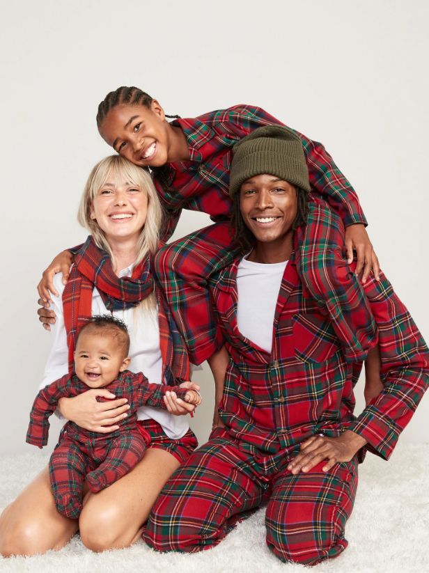 Matching pajamas from Old Navy's classic Jingle Jammies collection