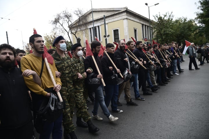 Τρίτη ημέρα του εορτασμού της 49ης επετείου από την εξέγερση του Πολυτεχνείου, Πέμπτη 17 Νοεμβρίου 2022. (ΤΑΤΙΑΝΑ ΜΠΟΛΑΡΗ/EUROKINISSI)