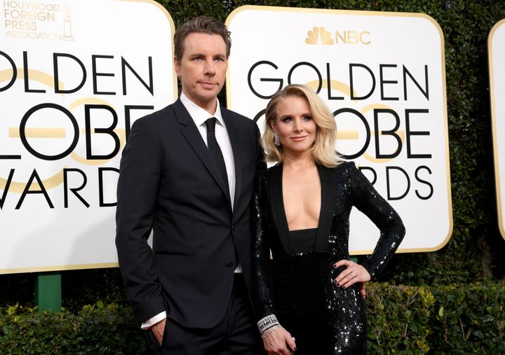 Shepard and Bell arrive to the 74th Annual Golden Globe Awards on Jan. 8, 2017. 