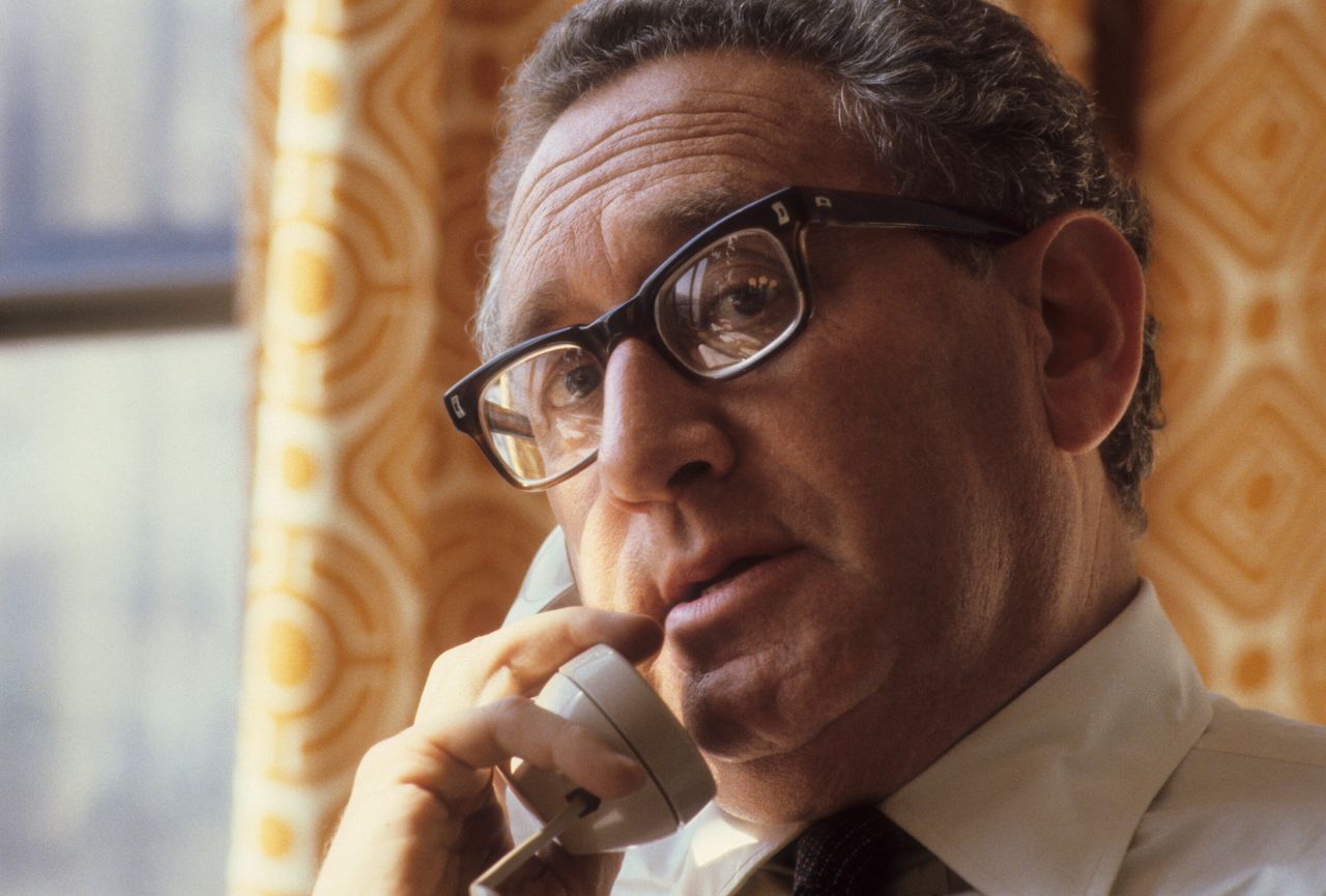 After serving as national security adviser under Nixon, Kissinger became secretary of state under President Gerald Ford.