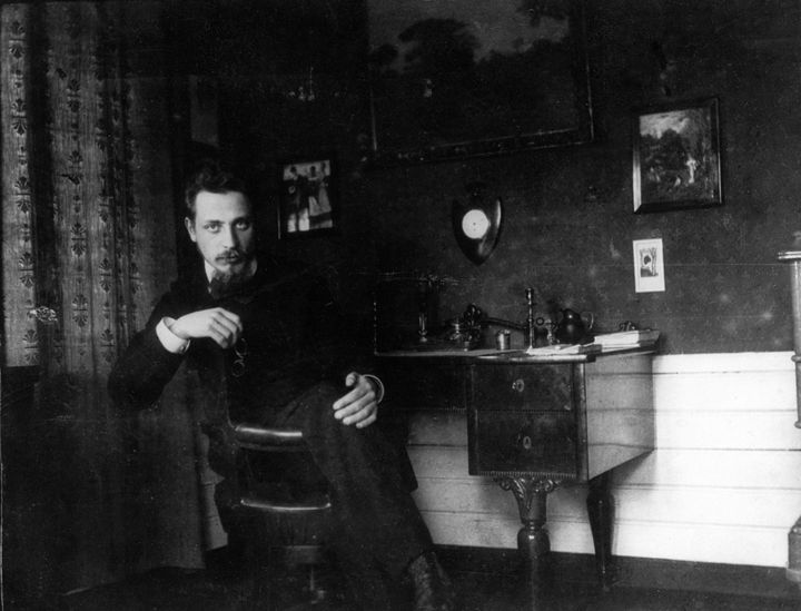 Ο Ράϊνερ Μαρία Ρίλκε στο γραφείου του - 1905