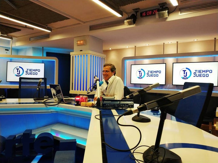 Paco González en el estudio de 'Tiempo de Juego'.