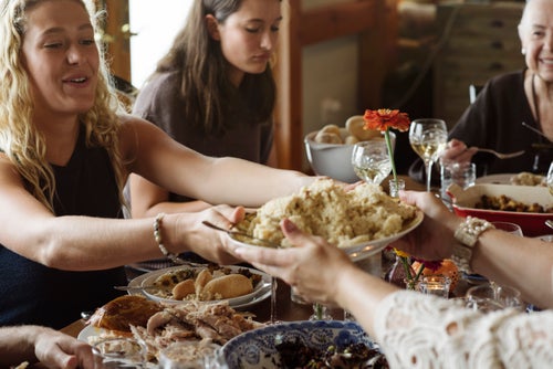 Try to not pry into people's personal business during the meal. 