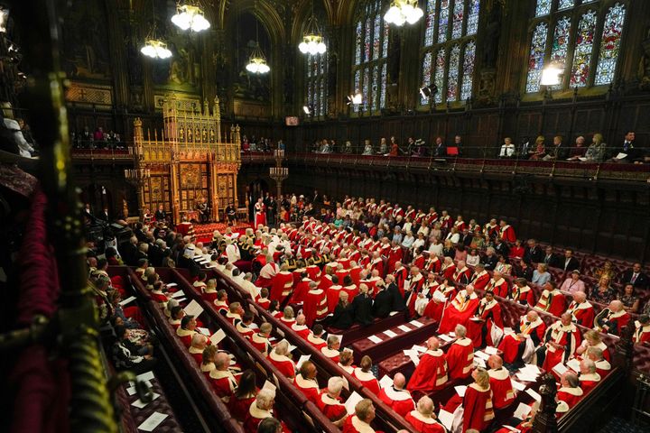House of Lords Chamber during the State Opening of Parliament May 10, 2022. 