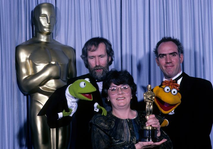 Jim Henson and Richard Hunt at the Oscars in 1986