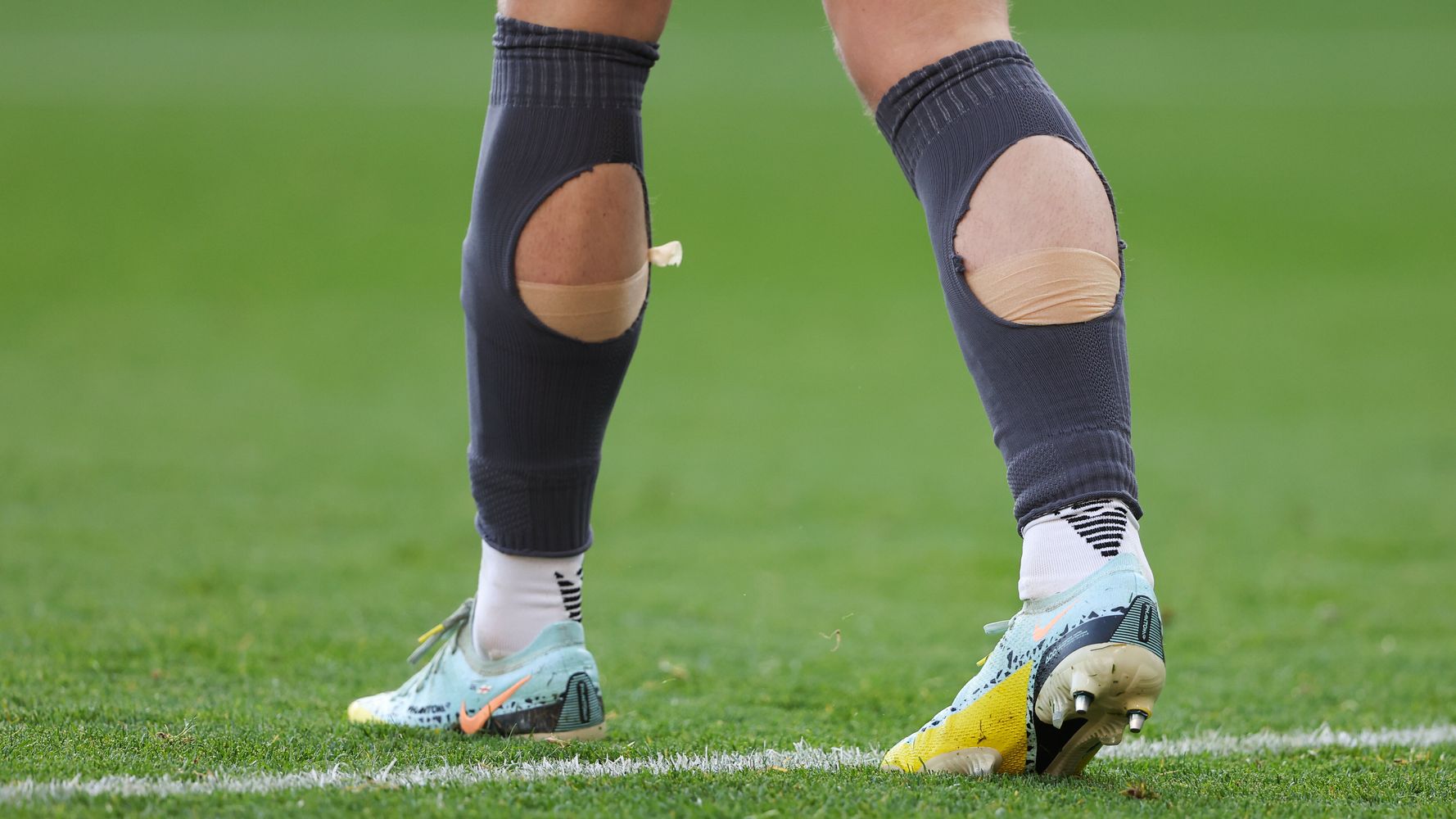 Oh, So That's Why Footballers Cut Holes In The Back Of Their Socks