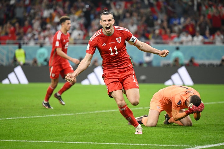 Bale jubelt euphorisch über den Ausgleich, seinen ersten bei einer WM